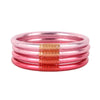 BuDha Girl Carousel Pink All Weather Bangles- Serenity Prayer-Set Of Four- Bangles, BUDHA GIRL, PINK BANGLES-Ace of Grace Women's Boutique