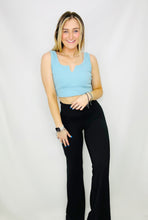 Sky Blue Cropped Tank Top