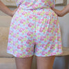 La Couronne Sleep Shorts- pajama shorts, pajamas, PJ, PJ SHORTS-Ace of Grace Women's Boutique