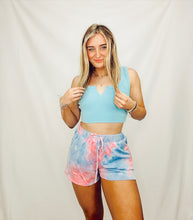 Tie Dye High Waisted Shorts