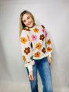 Flower Power Sweater- -Ace of Grace Women's Boutique