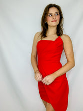 Red Asymmetrical Dress