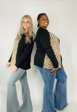 Chatoyant Mineral Wash Flares- BELL BOTTOMS, Bottoms, clothing, Curvy, denim, fall jeans, JEANS, mineral, MINERAL WASH, PANTS, PLUS, plus size-Ace of Grace Women's Boutique