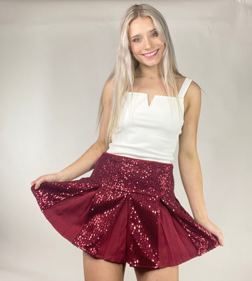 Tell Me More Game Day Pleated Skirt