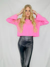Lavish Leather Leggings - 2X and 3X LEFT- black leather, faux leather, LEATHER, leather pants, LEGGINGS-Ace of Grace Women's Boutique