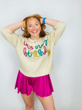 It's My Birthday Puff Sleeve Sweater Top