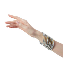 Silver BuDha Girl All Weather Bangles-Serenity Prayer-Set Of Nine
