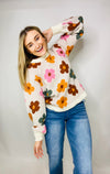 Flower Power Sweater- -Ace of Grace Women's Boutique