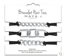 Bracelet Hair Ties- Silver