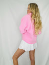 Pink Sherpa Pullover- -Ace of Grace Women's Boutique
