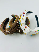Multicolored Rhinestone Top Knot Headband